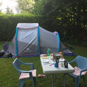 kamperen met de tent in Herkenbosch